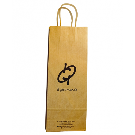 Bottle bag handles cord paper kraft film