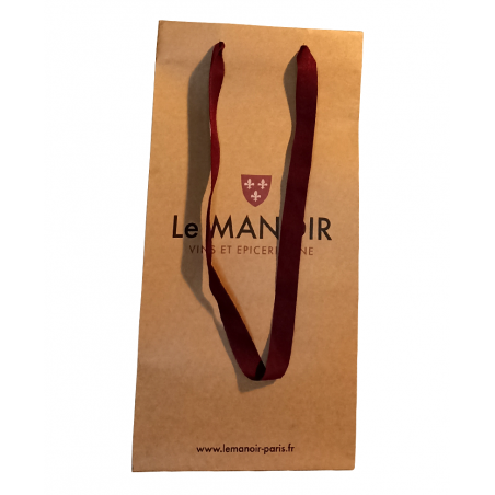 bottle bag kraft paper luxury ribbon